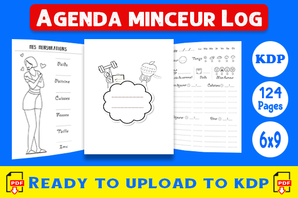 Agenda Minceur Log Book Design Guide