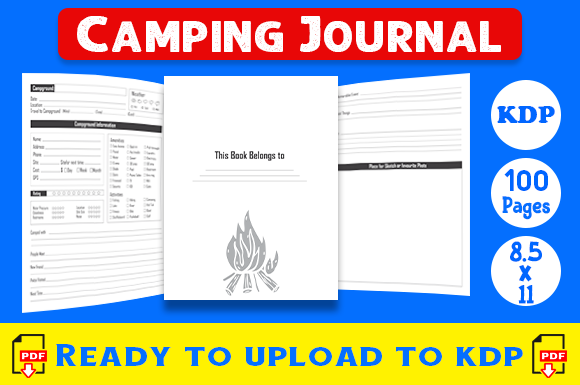 Camping Journal: KDP-Ready Interior for Publishers
