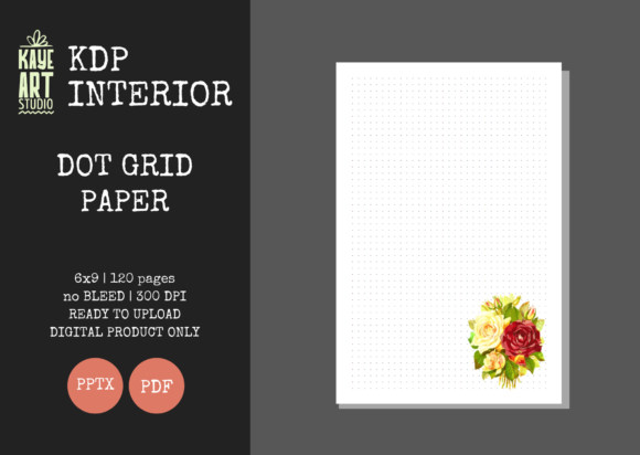 KDP Dot Grid Paper 15: Streamlined Journal Interiors