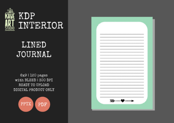 KDP Lined Journal 38: Versatile Interior for Creators
