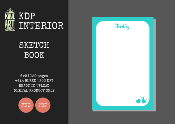 KDP Sketchbook Blue: A Practical Interior for Low-Content Publishing