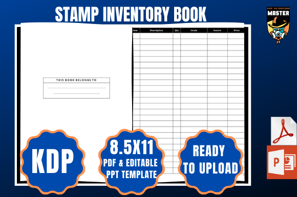 KDP Stamp Inventory Book: Ready-to-Upload Interior