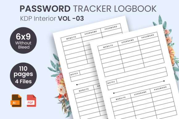 Password Logbook KDP Interior Vol-03 Guide