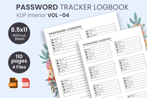 Password Logbook KDP Interior Vol- 04: A Comprehensive Resource for Publishers