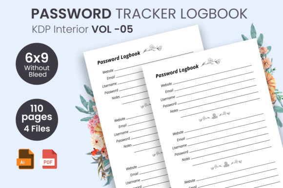 Password Logbook KDP Interior Vol- 05: Ready to Publish
