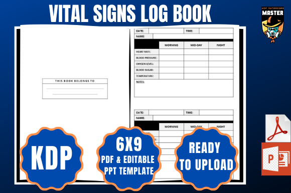 Streamlining KDP Publishing with a Pre-Formatted Vital Signs Log Book Interior